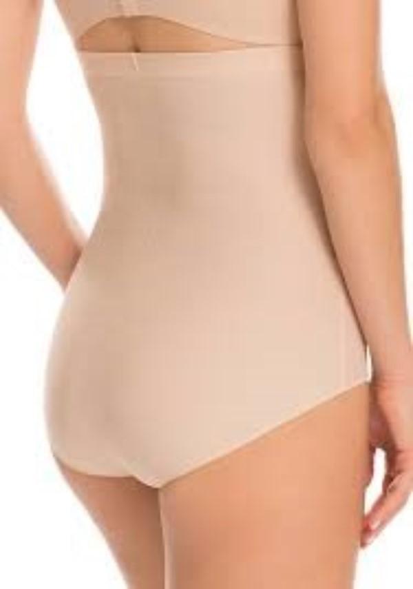 NWOt Assets S Red Hot by Spanx Luxe And Lean High-Waist Panty 10115R Beige 70259