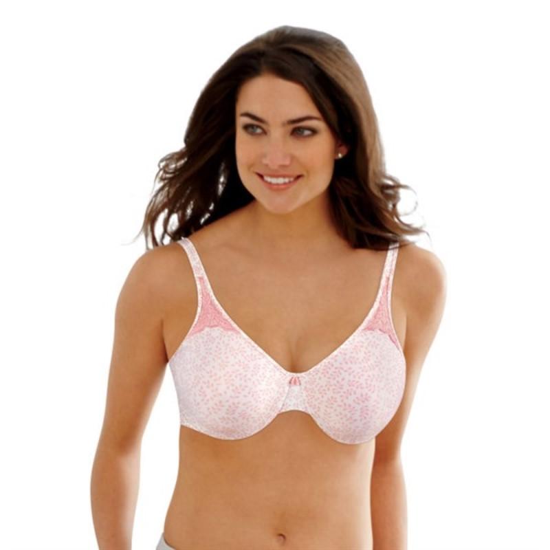 NWOt Bali 36DD Passion Comfort Minimizer Bra 3385 Peach Floral 70398