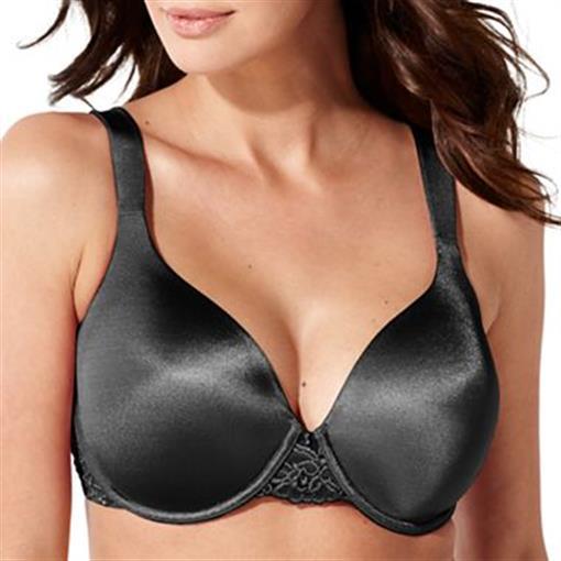 NWOT Vanity Fair Bra 38C Black Body Caress Full Contour Bra 75335 #72187