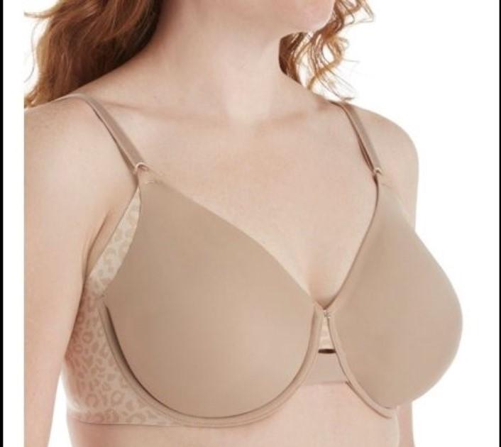 New Olga 40C Full Figure No Side Effects Underwire Bra GI3561A Beige #72361