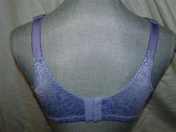 NEW Bali Double Support Spa Closure Bra 3372 Purple 36B #75530
