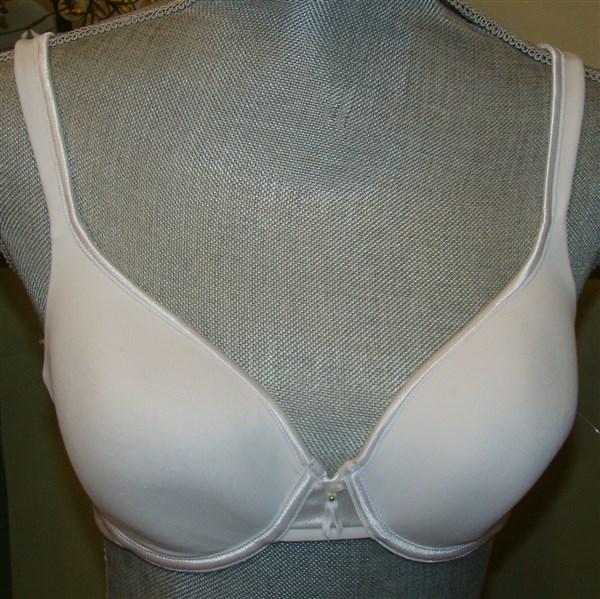 NWTD Vanity Fair Bra 38DD WHITE Body Caress Full Contour Bra 75335 #75760