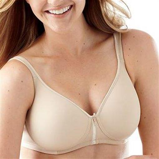 NWOT Vanity Fair 38C Beige Body Caress Full Coverage Wirefree Bra 72335 #75776