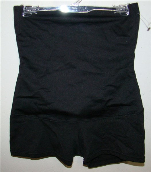 NWOt Flexees L Black Fat Free Dressing Hi-Waist Boyshort Panty 2107 #75865