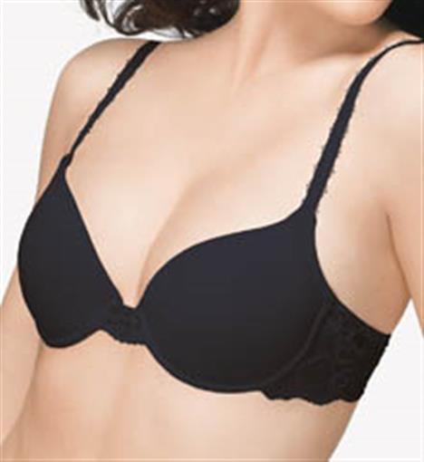 NWT Wacoal 36D Black French Garden Seamless 85340 Underwire T-Shirt Bra 77209