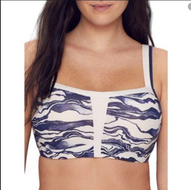 NWT Le Mystere 34DDD Hi Impact Full Support Underwire Sports Bra 920 Blue #77852