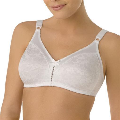 NWOT Bali Double Support Spa Closure Bra 3372 White 34B #78110
