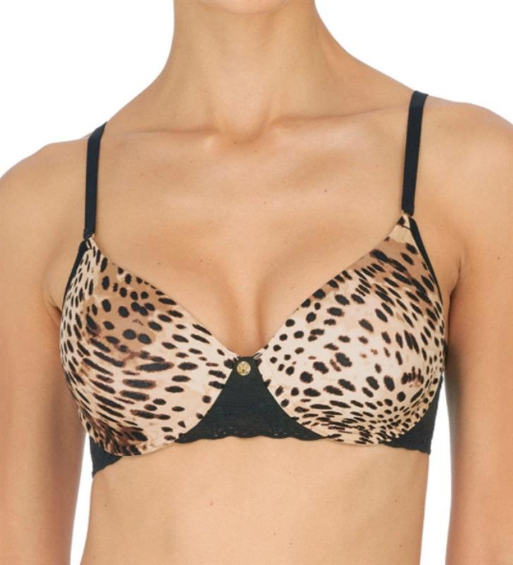 New Natori 38C Bliss Comfort Contour Underwire Bra 721154 Cheetah 78922