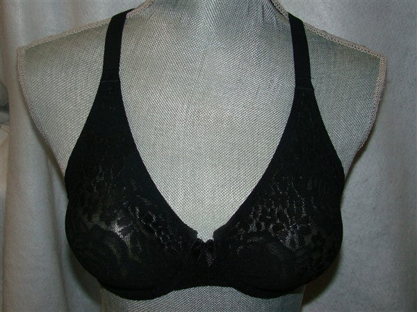 NEW Wacoal Halo Lace Molded 851205 Underwire 32C Bra Black #79112