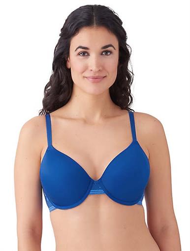 NEW Wacoal 34C Net Effect Underwire T-Shirt Bra 853340 Blue 79430