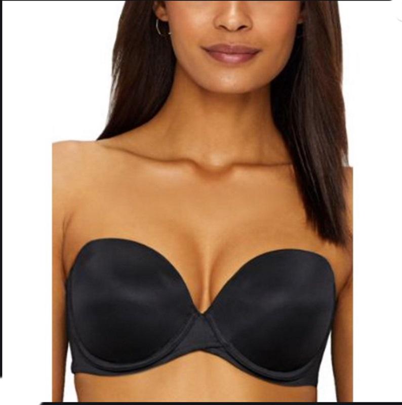 NWOT Maidenform 38D Love the Lift Strapless Push-Up Bra DM9903 Black #79628