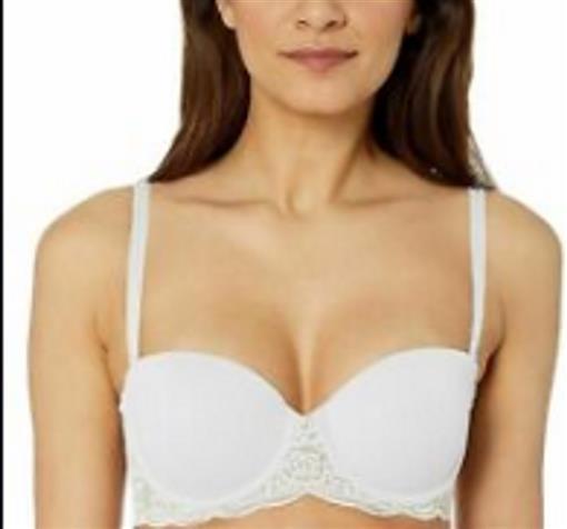 NWOTD Maidenform 34D Push-Up Balconette Underwire Strapless 9905 White #79920