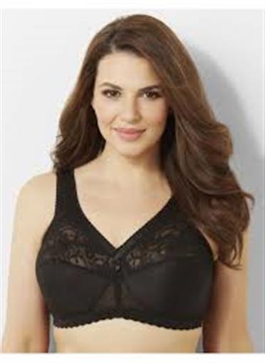 NEW Glamorise 36C Magic Lift Full Figure Support Bra 1000 Black #80090