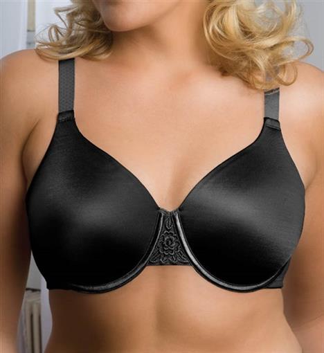 NEW Vanity Fair 44C Beautiful Benefit Full Figure Back Smooth Bra 76380 Bk 81301