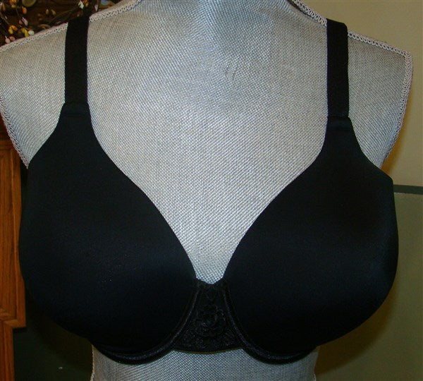 NEW Vanity Fair 44C Beautiful Benefit Full Figure Back Smooth Bra 76380 Bk 81301