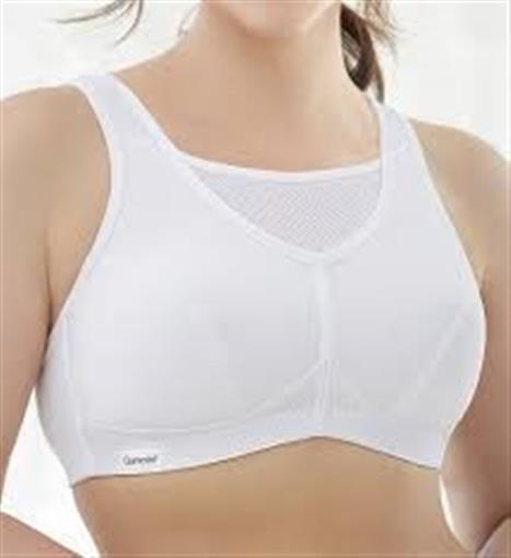 NEW Glamorise 50D No Bounce Cami Sports Bra 1066 White #81580