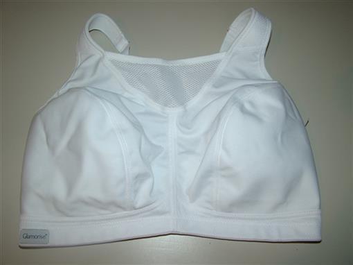 NEW Glamorise 34C No Bounce Cami Sports Bra 1066 White #81584