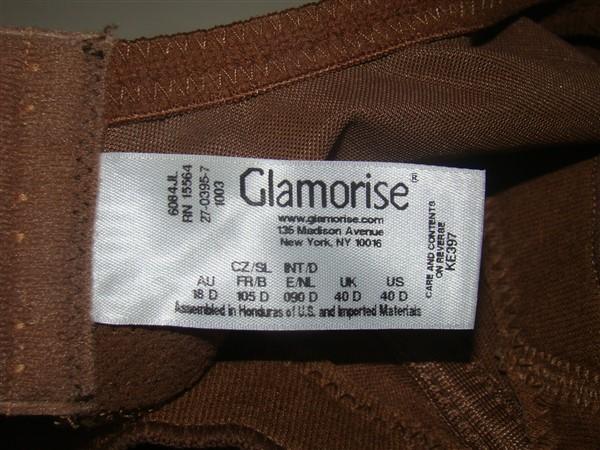 NEW Glamorise 36B Magic Lift Full Figure Minimizer Bra 1003 Brown #81783