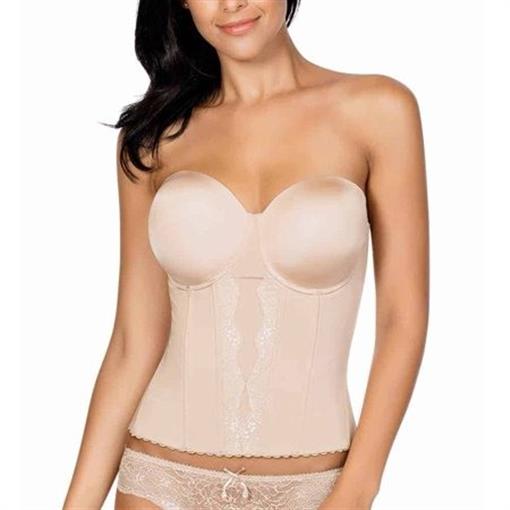 NWT Parfait Elissa Low Back Bustier Beige P5017 36E #81909