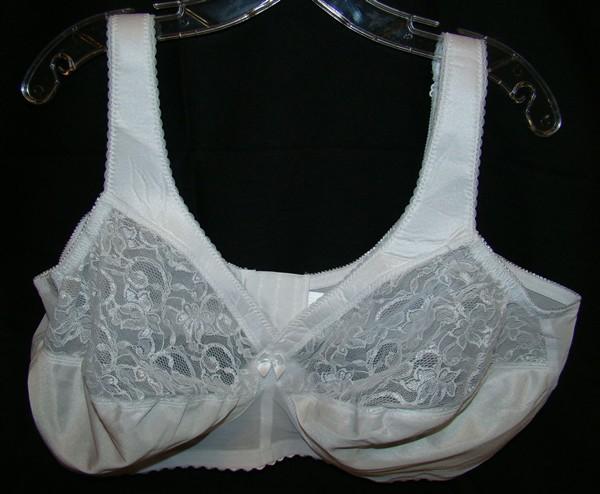 NEW Glamorise 54C Magic Lift Full Figure Support Bra 1000 White #82325