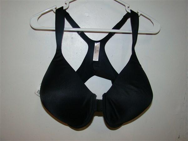 Leading Lady 38DDD 5415 Full Figure Front Close Racer Underwire Bra Black 82505