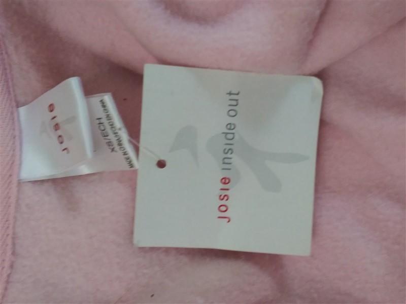 NWTD Natori S Josie Women's Inside Out Fluffy Robe Pink Big Pockets 82701