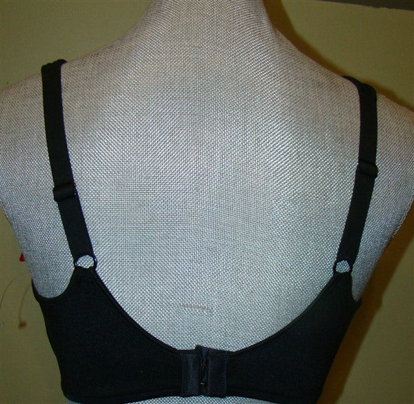 NWOT Lilyette Keyhole Black Underwire Minimizer Bra 0904 Black 36DDD 82710