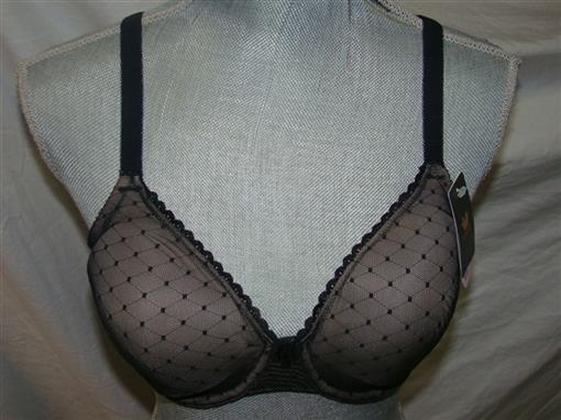 NWT Wacoal Reveal Lace Underwire Bra 851115 Black 34D #82833
