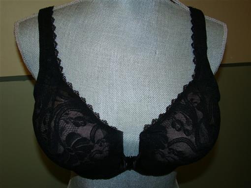 NEW Glamorise Wonderwire Front Close Bra 9245 Black 40B #82860