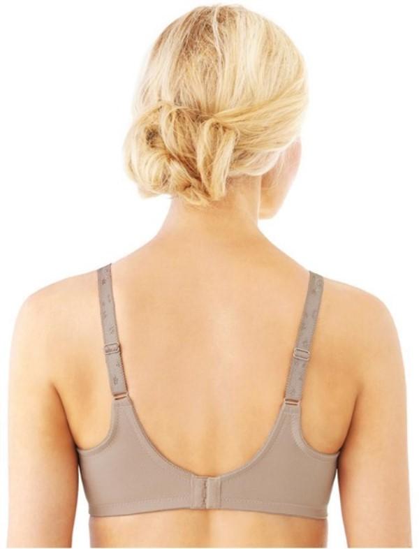 NEW Glamorise 32F Elegance Embroidered Wonderwire Bra 9075 Taupe 83380