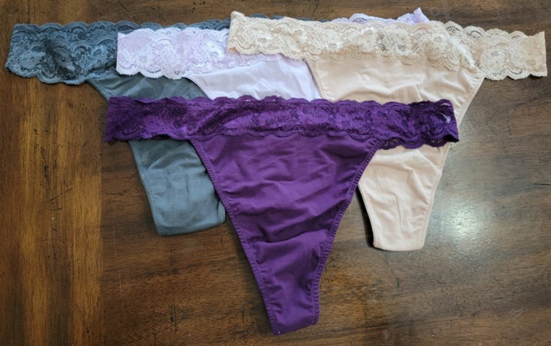 NEW Cosabella 3X Hanna Lace Thong Underwear 4pr #83726