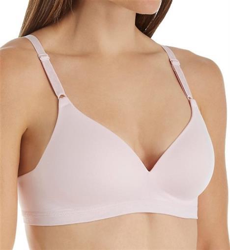 NWT Warners Bra 34C Cloud 9 Full-Coverage Wire-Free Contour Bra 1269 Pink 84129