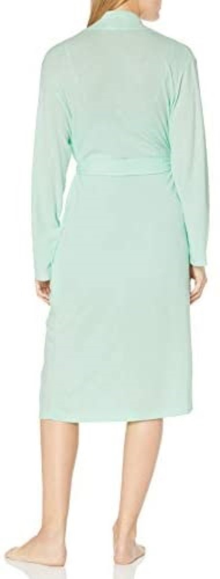 NEW Natori L Soho Brush Long Robe Heather Green #84198