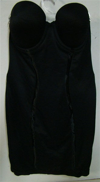 NEW Flexees 36C Easy-Up Strapless Full Slip 2304 Black Shaper #84517