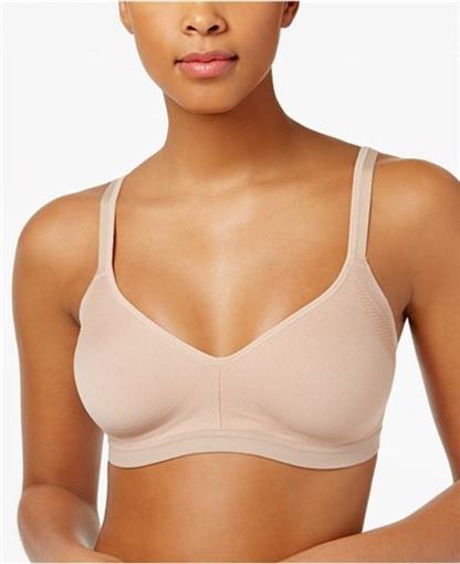 NWOT Olga Easy Does It No Bulge Seamless Wire Fee Bra GM3911A Beige M #85944