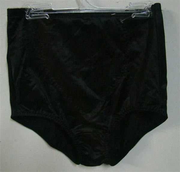 NEW Bali Shapewear 8710 Large Black Tummy Panel Moderate Control Brief #86089