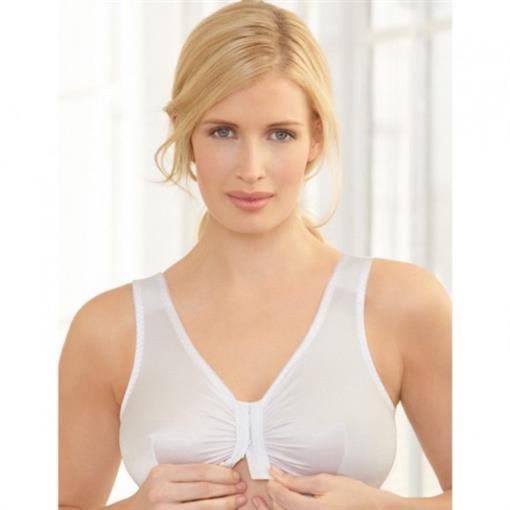 NWOT Glamorise 42 B/C/D Complete Comfort Cotton T-Back Bra 1908 White #86159