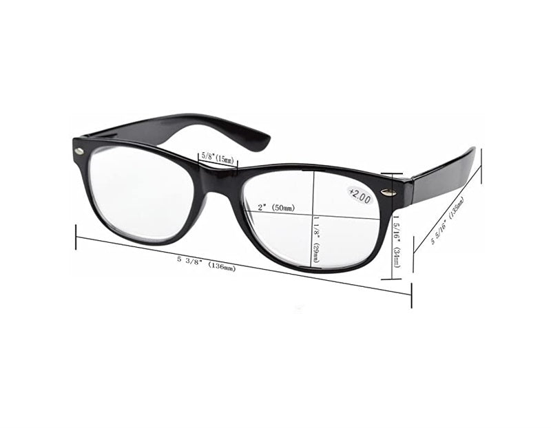 NWT Rectangle Blue Light x1.0 Reading Nerd Glasses Readers Brown 86629