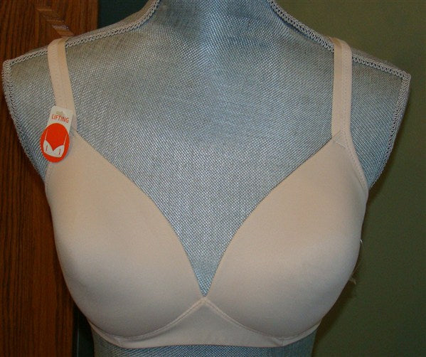 NWOT Warner's Elements Of Bliss Wire-Free Bra with Lift 1298 Beige 36C #86768