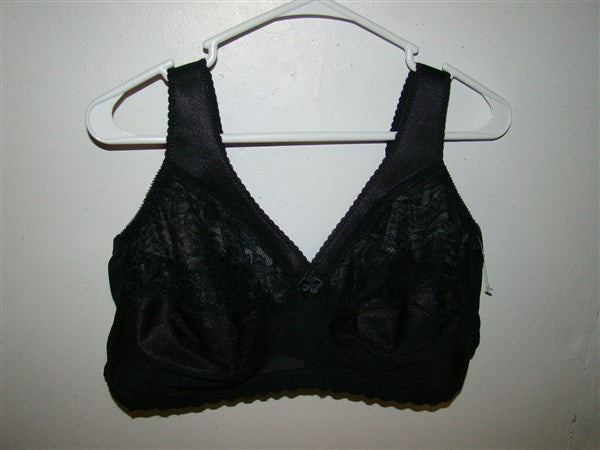 NEW Glamorise 50DD Magic Lift Full Figure Support Bra 1000 Black #87143