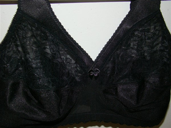 NEW Glamorise 50DD Magic Lift Full Figure Support Bra 1000 Black #87143