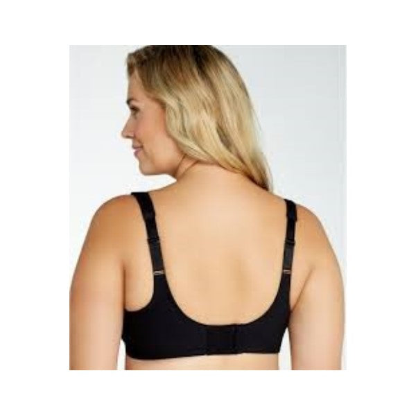NEW Glamorise 38F Magic Lift Soft Cup Wireless Bra 1016 Black #87149