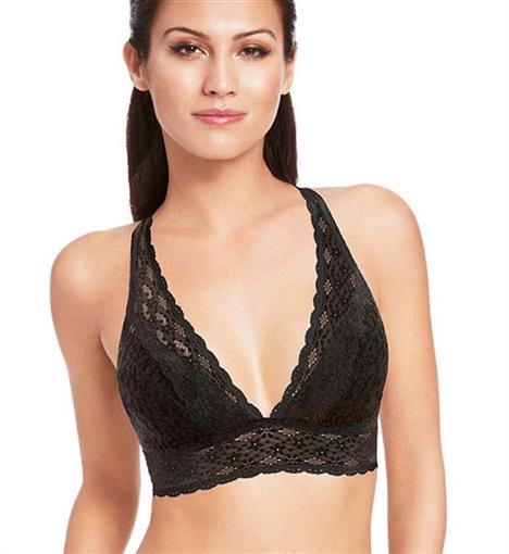 NWT Wacoal Halo Lace Soft Cup Bra 811205 Black 32 #87152