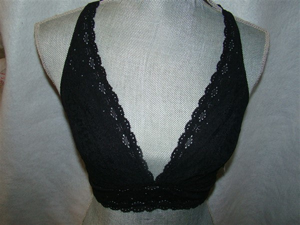 NWT Wacoal Halo Lace Soft Cup Bra 811205 Black 32 #87152