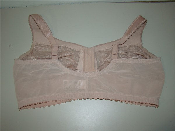 NEW Glamorise 44C MagicLift Front Close Support Bra 1200 Beige #87326