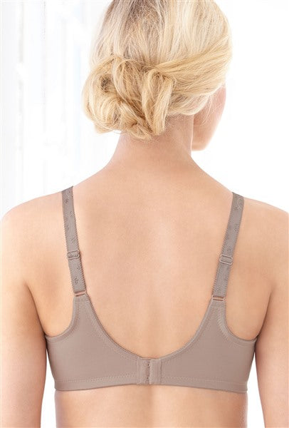 NEW Glamorise Soft Shoulders Full-Figure T-Shirt Bra 1080 36C Taupe #87466