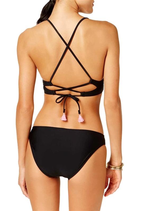 NWT Hula Honey Flourishing Bloom 102102 S Floral Midkini Push-Up Swim Top #89471