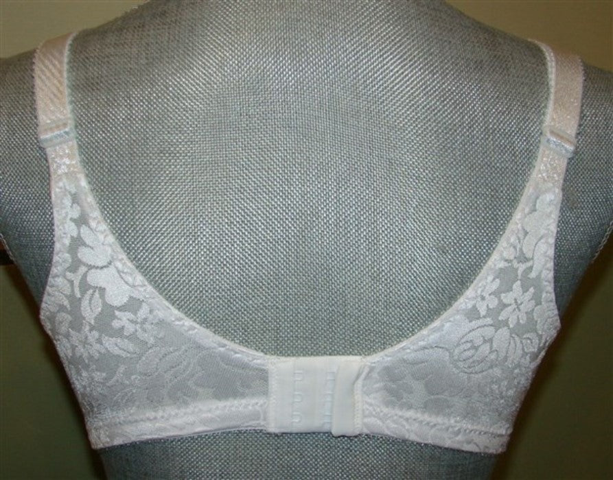 NEW Bali 42D Double Support Spa Closure Bra 3372 White #90101