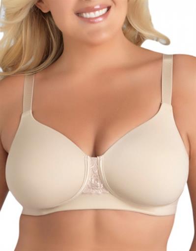NWT Vanity Fair 42B Full-Figure Back-Smoothing Wire Free Bra 71380 Beige #90112