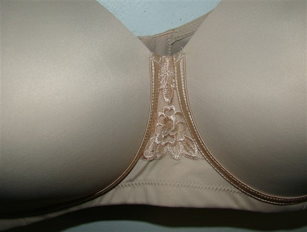 NWT Vanity Fair 42B Full-Figure Back-Smoothing Wire Free Bra 71380 Beige #90112